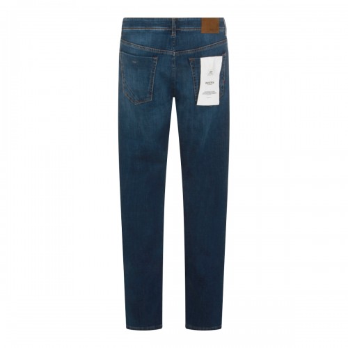 MID BLUE COTTON JEANS 2