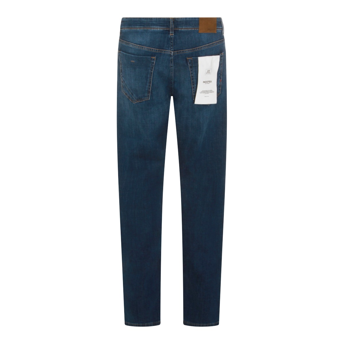MID BLUE COTTON JEANS