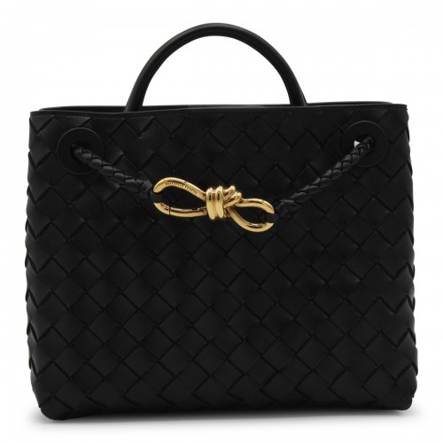 BLACK LEATHER ANDIAMO SMALL BAG