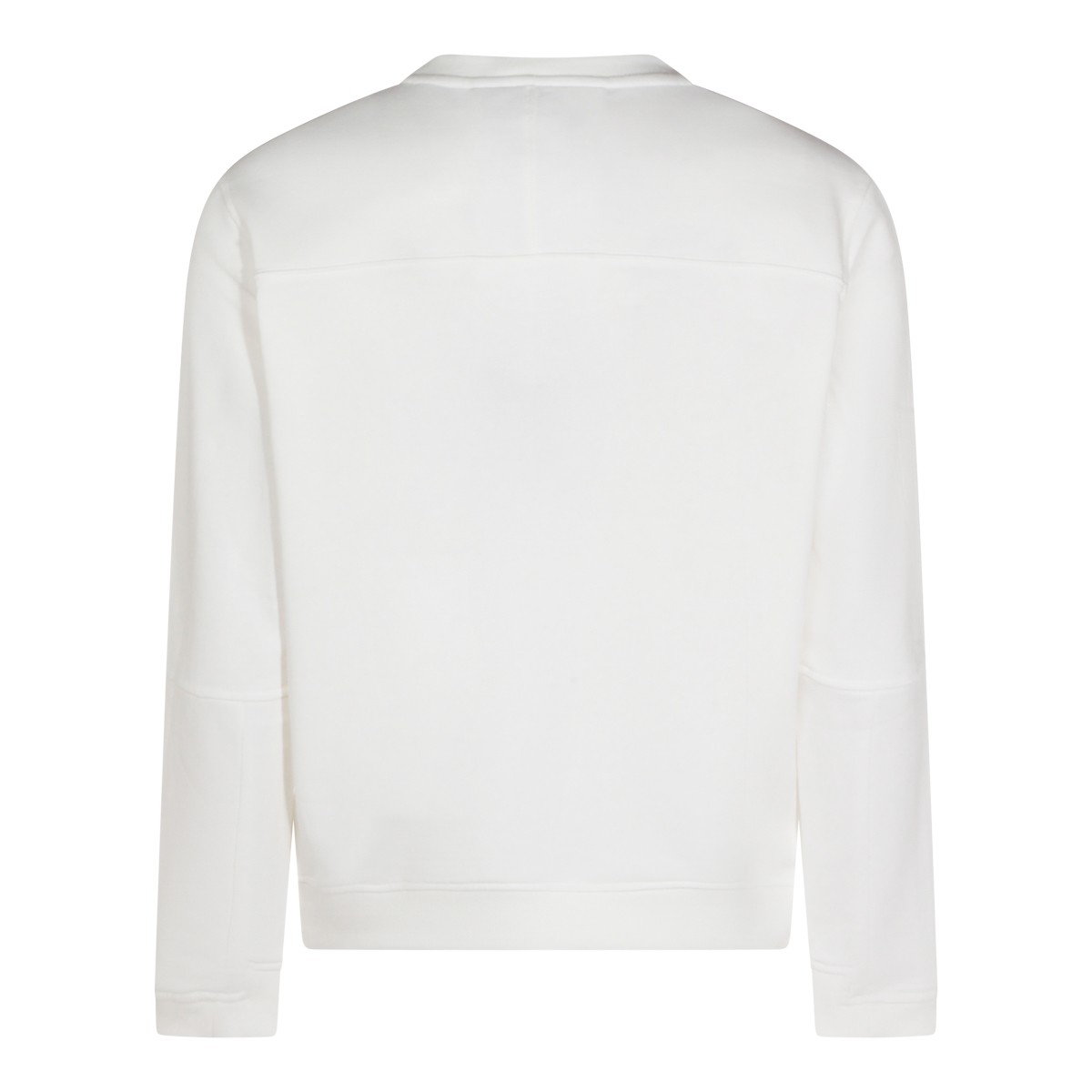 WHITE COTTON SWEATSHIRT