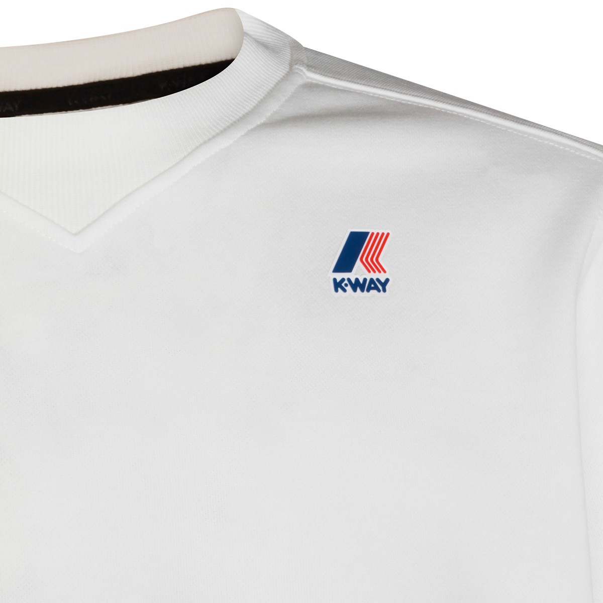 WHITE COTTON SWEATSHIRT