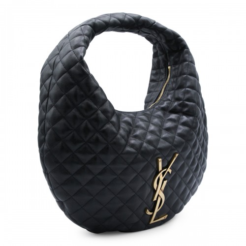 BLACK LEATHER ICARE HOBO... 2