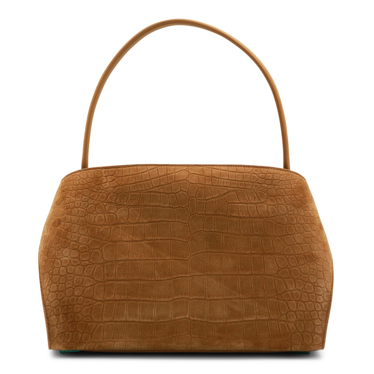 BROWN LEATHER HUG SH S SHOULDER BAG