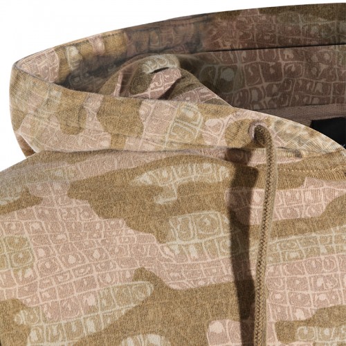 SAND AND GREEN COTTON SWEATSHIRT