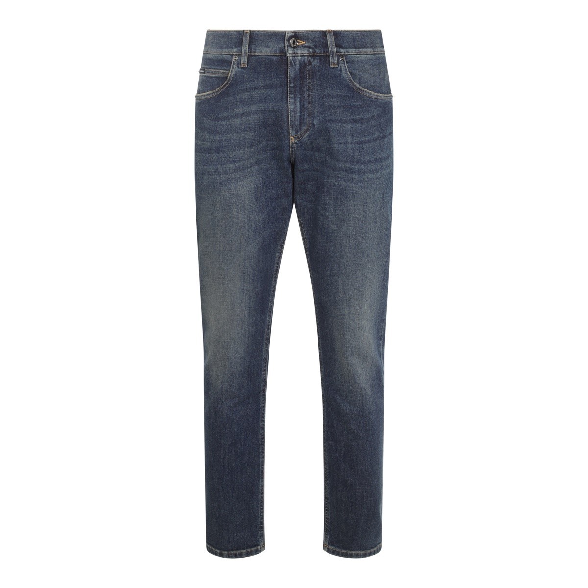 DARK BLUE COTTON JEANS