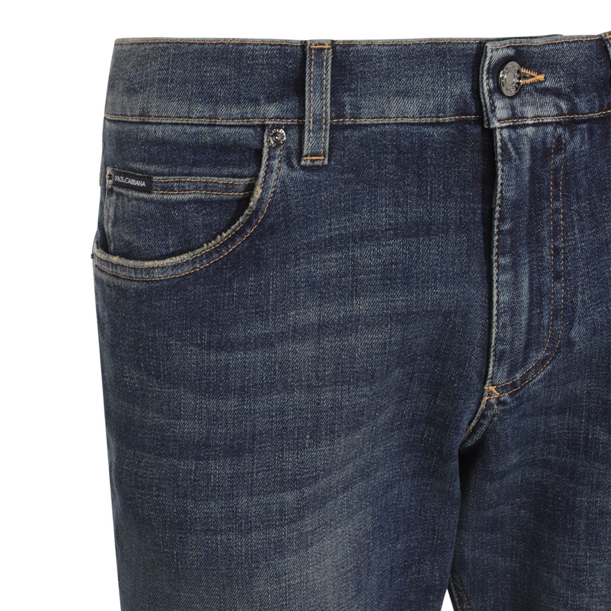 DARK BLUE COTTON JEANS