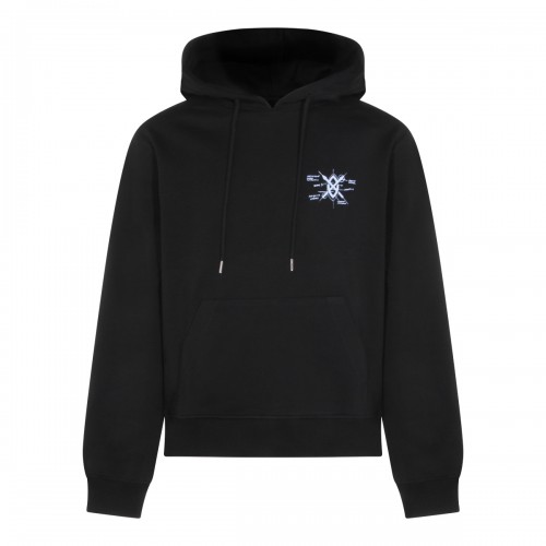 BLACK COTTON SWEATSHIRT