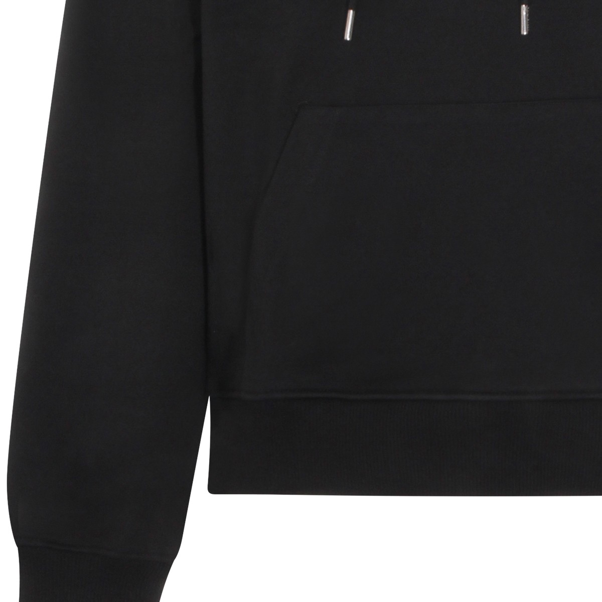 BLACK COTTON SWEATSHIRT