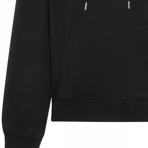 BLACK COTTON SWEATSHIRT