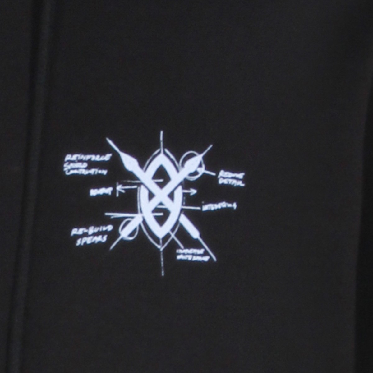 BLACK COTTON SWEATSHIRT