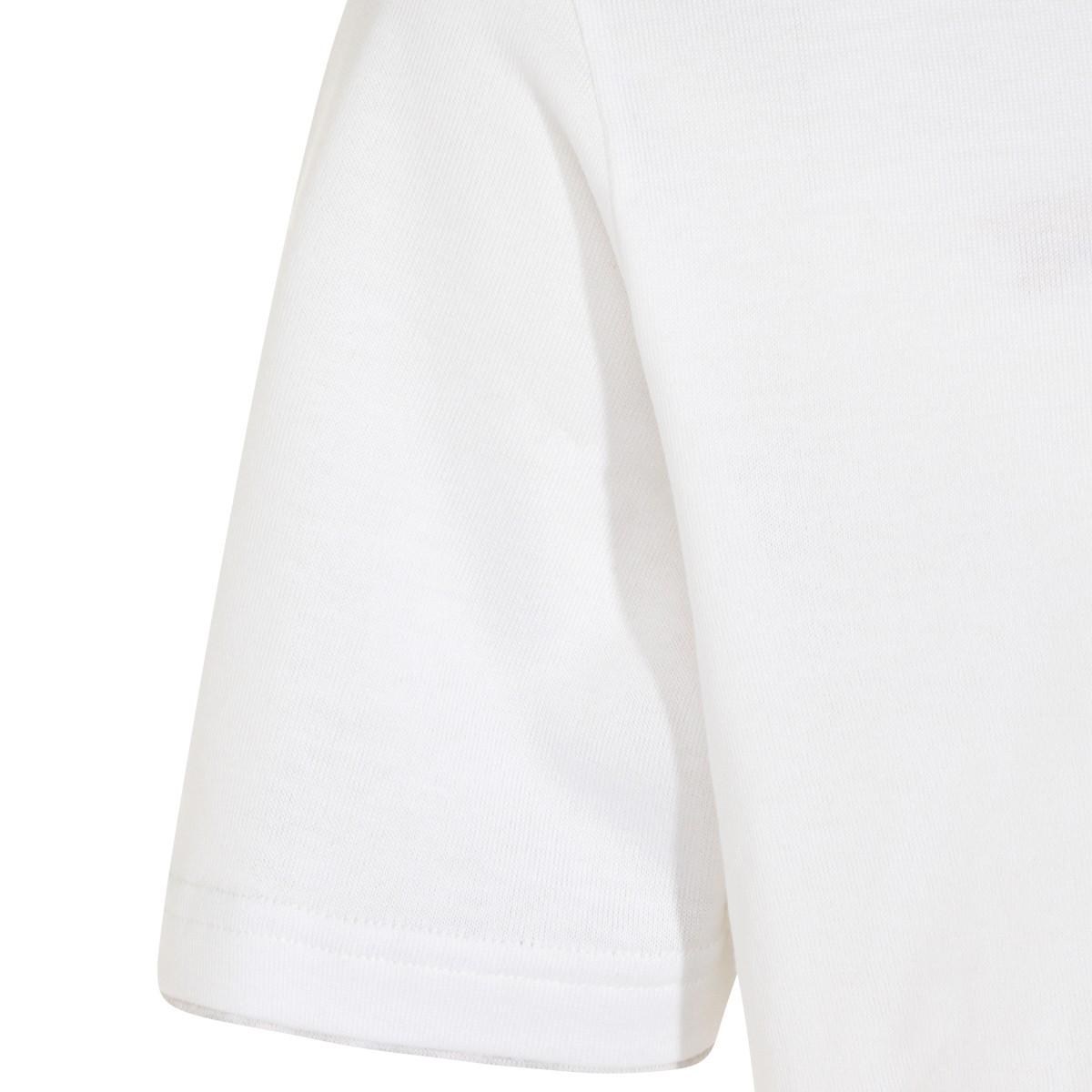 WHITE COTTON T-SHIRT