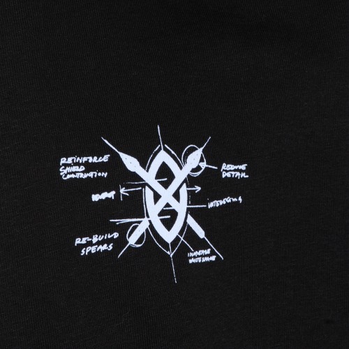 BLACK COTTON T-SHIRT