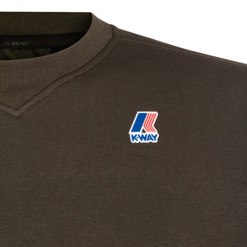 GREEN COTTON SWEATSHIRT