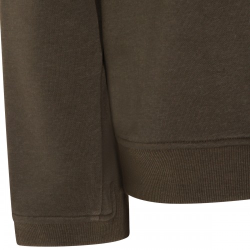 GREEN COTTON SWEATSHIRT