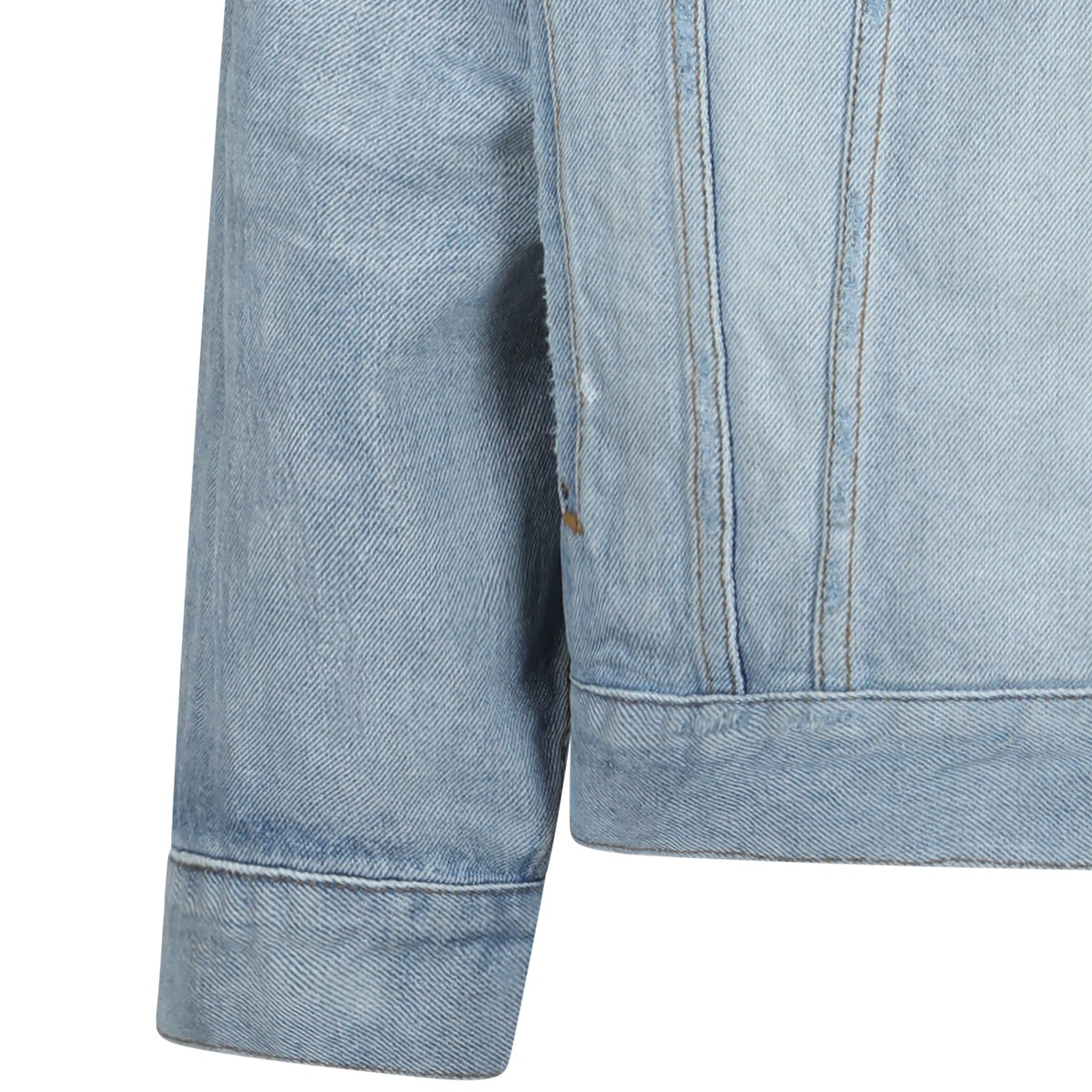 LIGHT BLUE COTTON DENIM JACKET