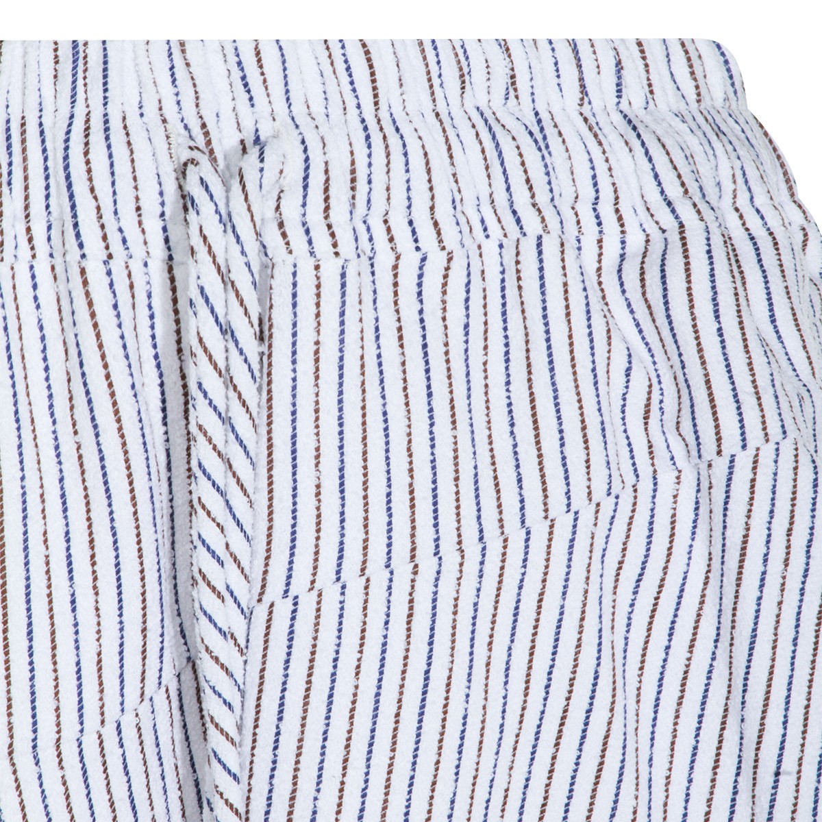 BLUE AND BROWN COTTON SKIRT