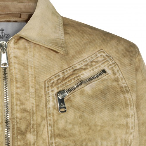 GREEN COTTON CASUAL JACKET 2