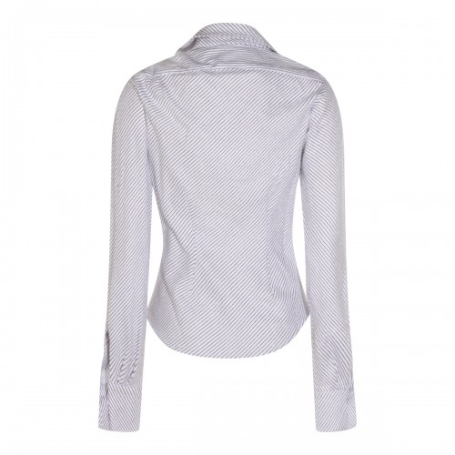 BLUE AND BROWN COTTON SHIRT 2