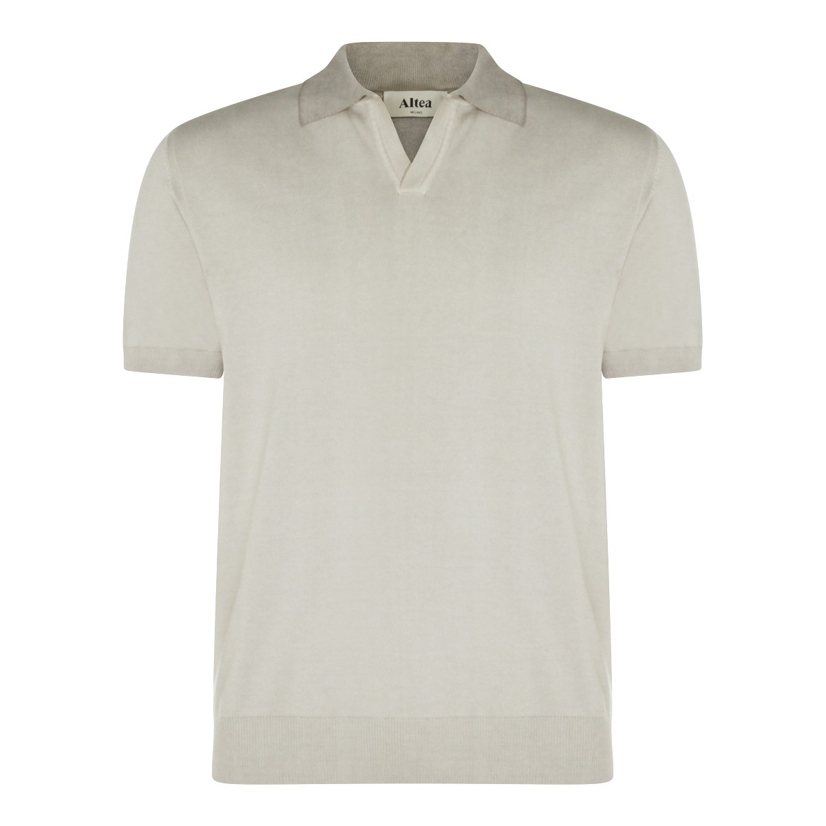 LIGHT BEIGE COTTON POLO SHIRT