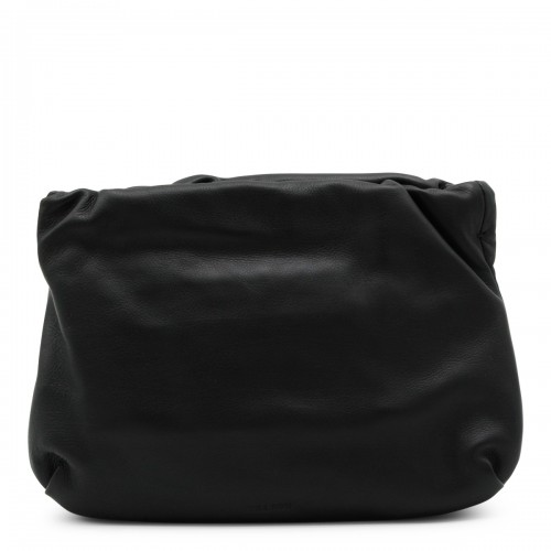 BLACK LEATHER CROSSBODY BAG