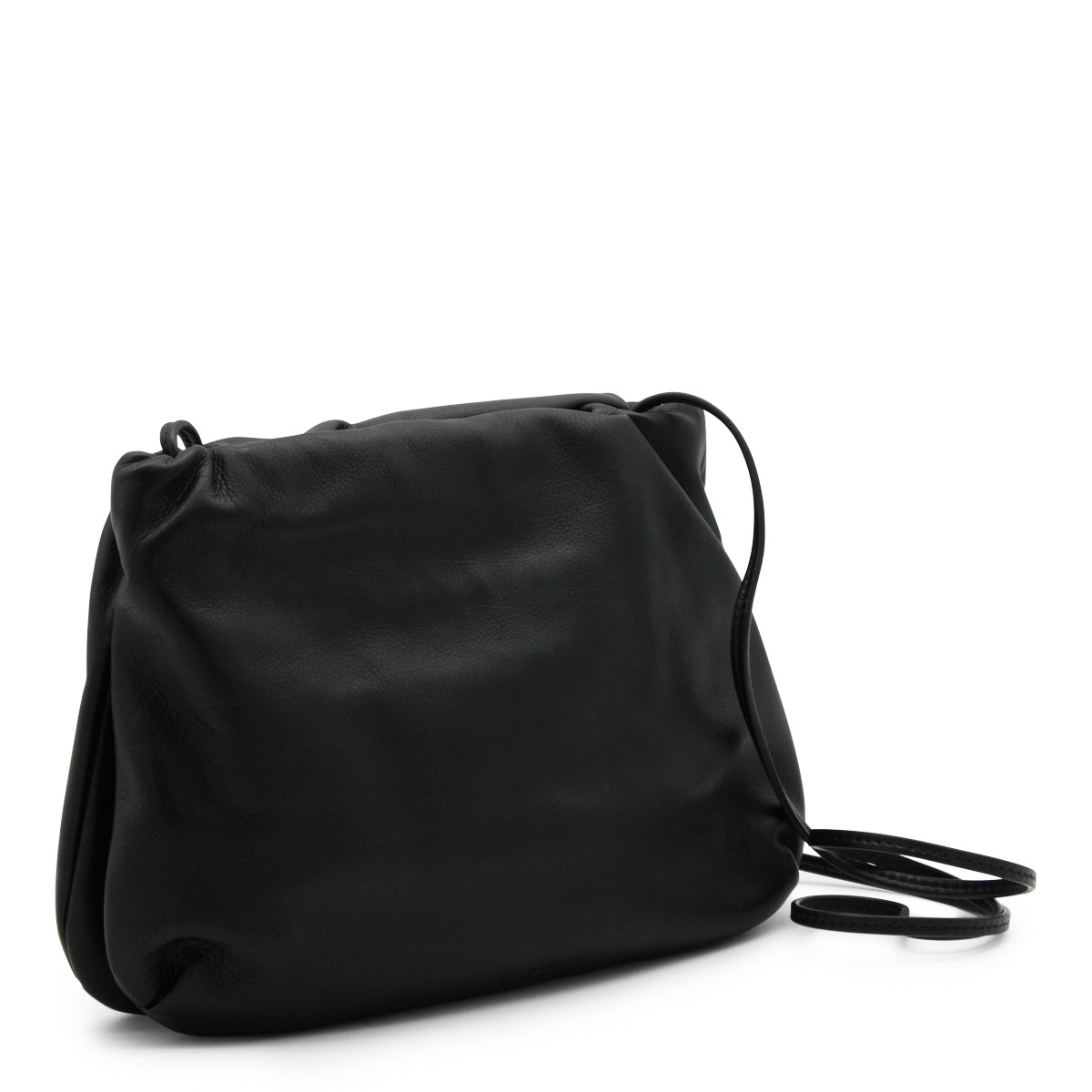 BLACK LEATHER CROSSBODY BAG 2