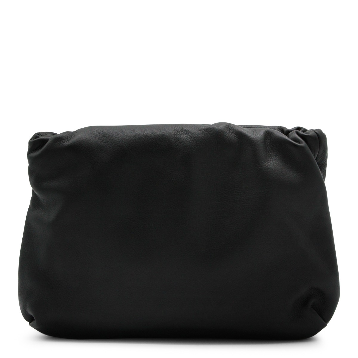 BLACK LEATHER CROSSBODY BAG