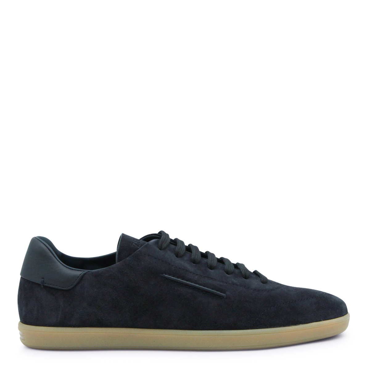 NAVY LEATHER SNEAKERS