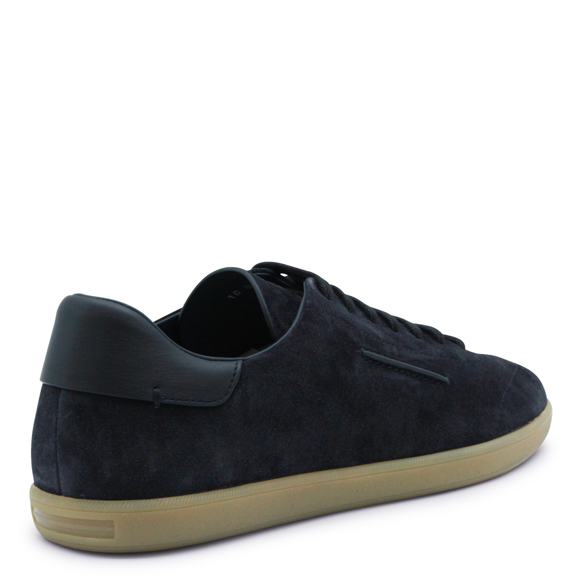NAVY LEATHER SNEAKERS