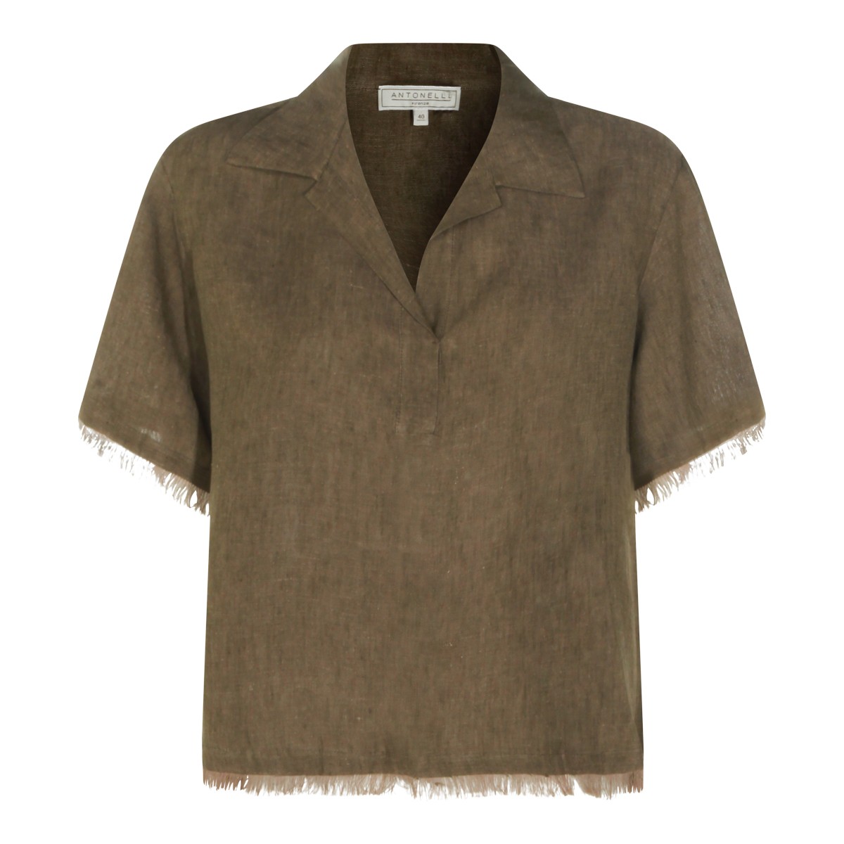 GREEN LINEN SHIRT