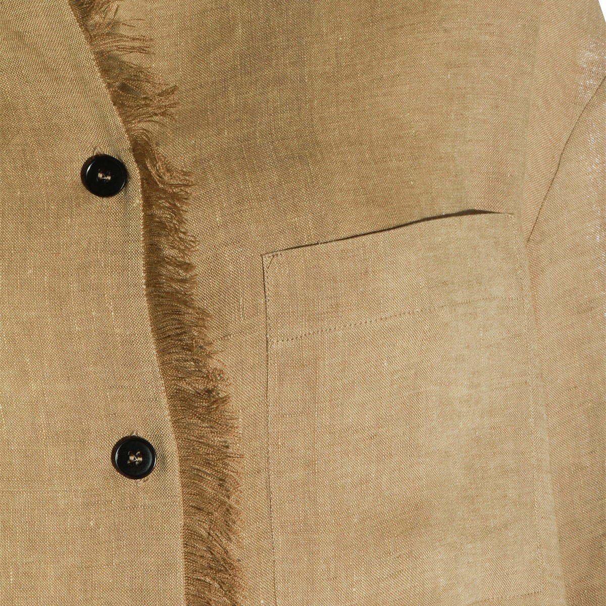 BEIGE LINEN SHIRT