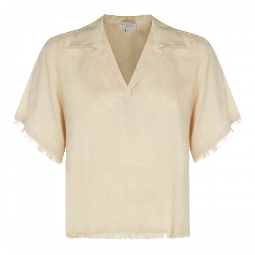BEIGE LINEN SHIRT