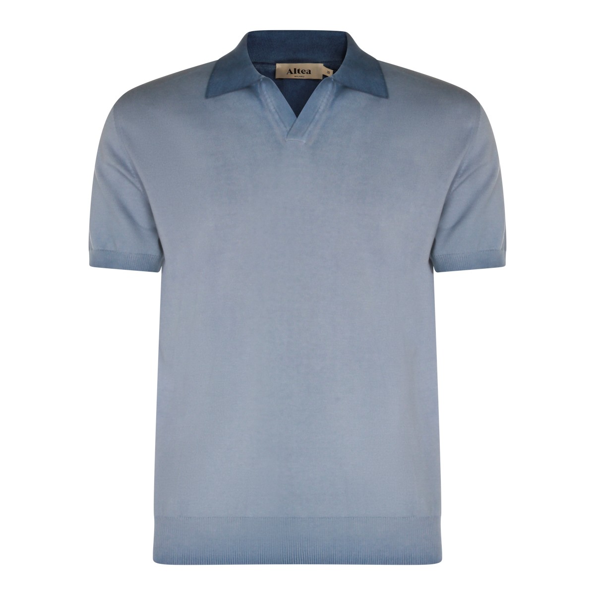 LIGHT BLUE COTTON POLO SHIRT