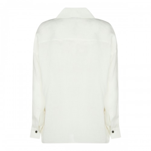 WHITE LINEN SHIRT 2