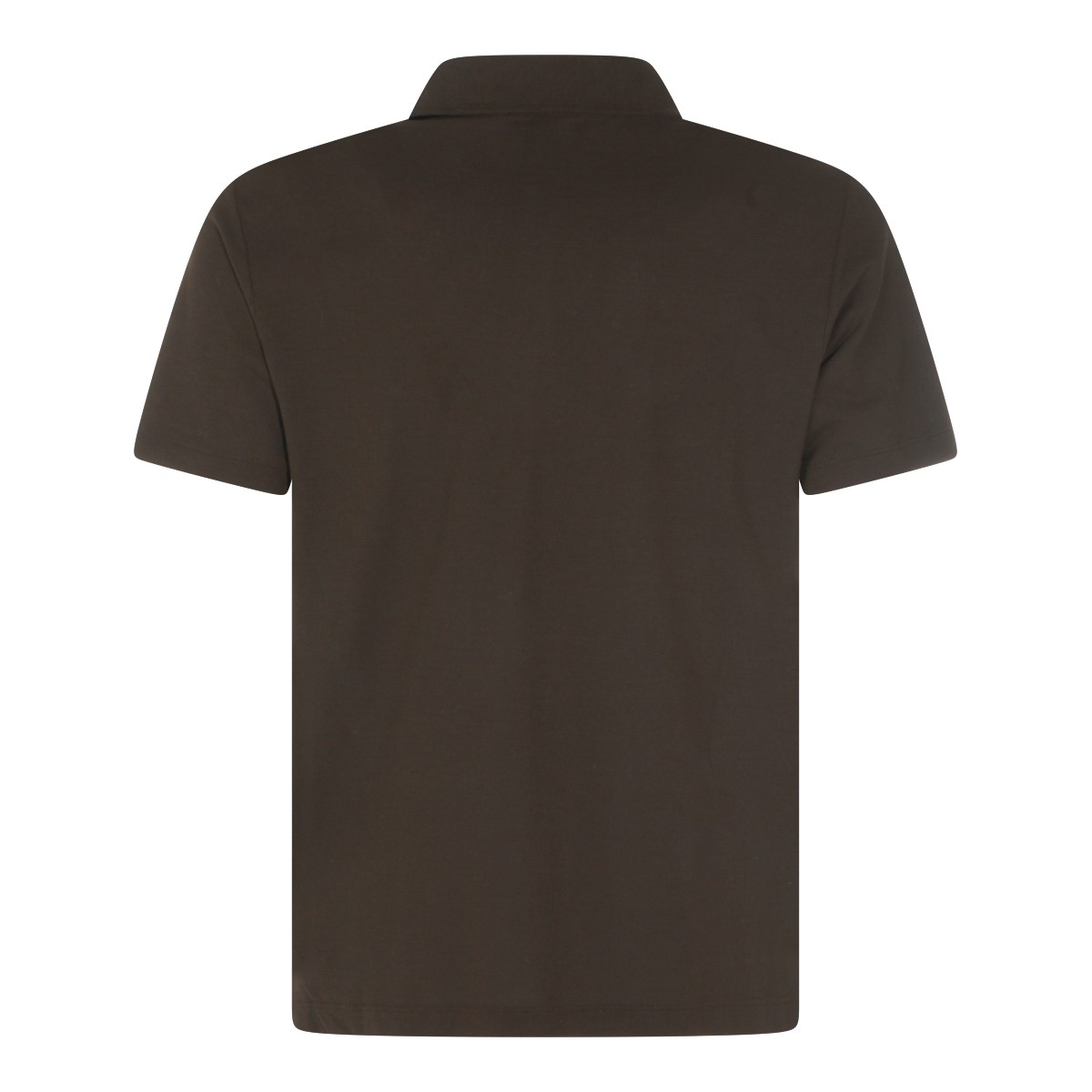 BROWN COTTON POLO SHIRT