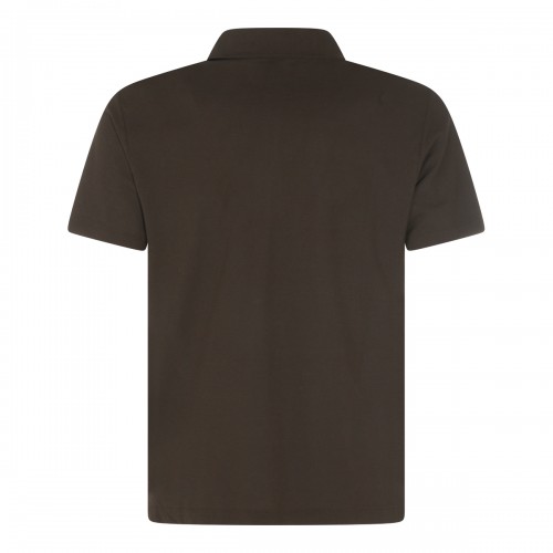 BROWN COTTON POLO SHIRT