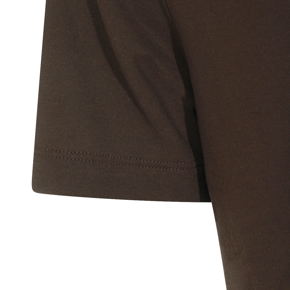 BROWN COTTON POLO SHIRT