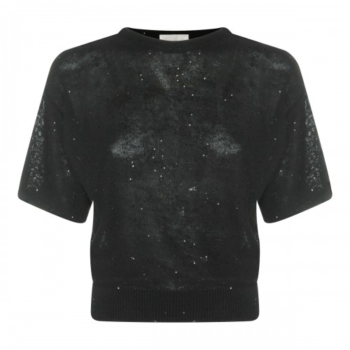 BLACK LINEN KNITWEAR