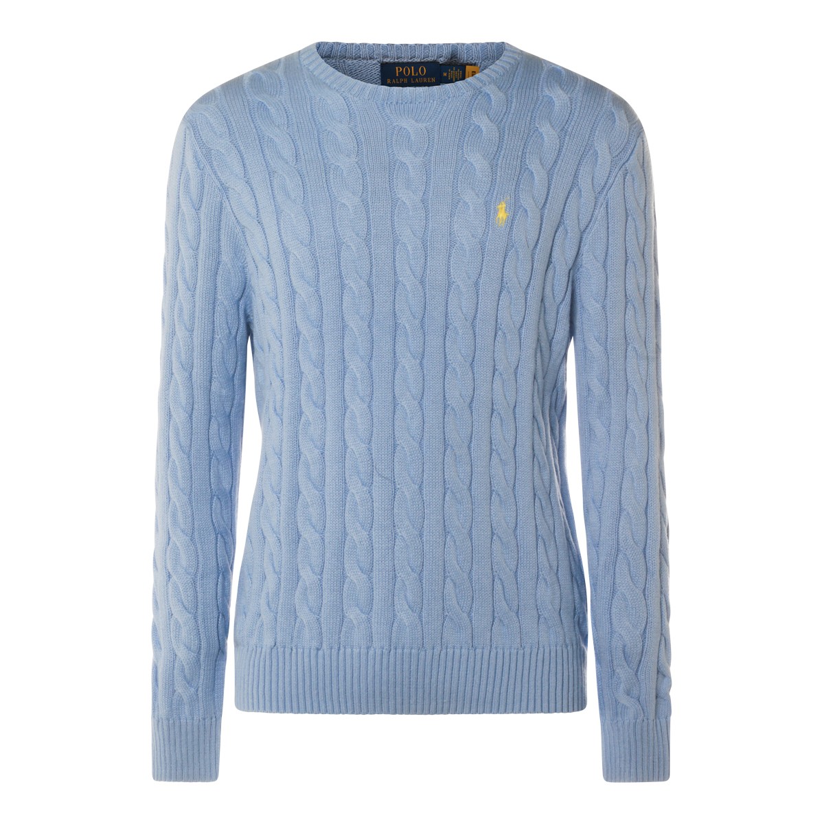 LIGHT BLUE COTTON KNITWEAR