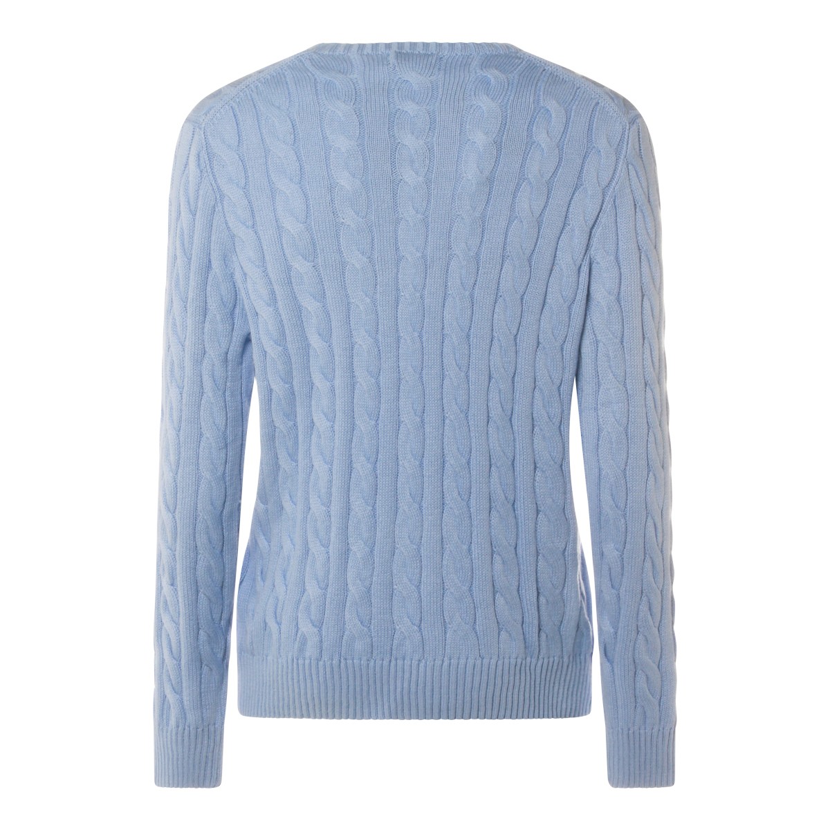 LIGHT BLUE COTTON KNITWEAR