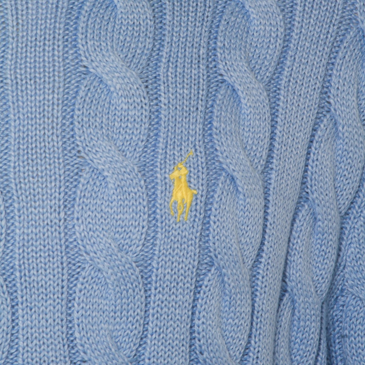 LIGHT BLUE COTTON KNITWEAR