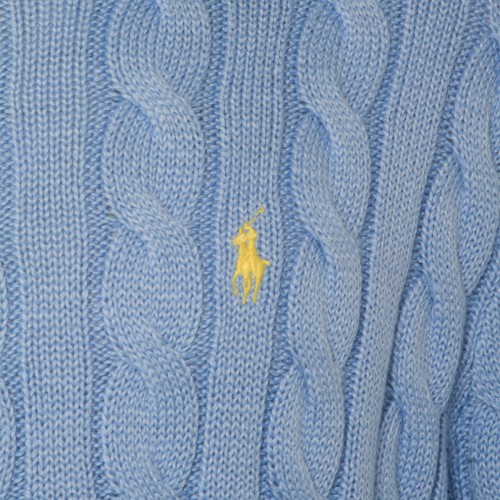 LIGHT BLUE COTTON KNITWEAR