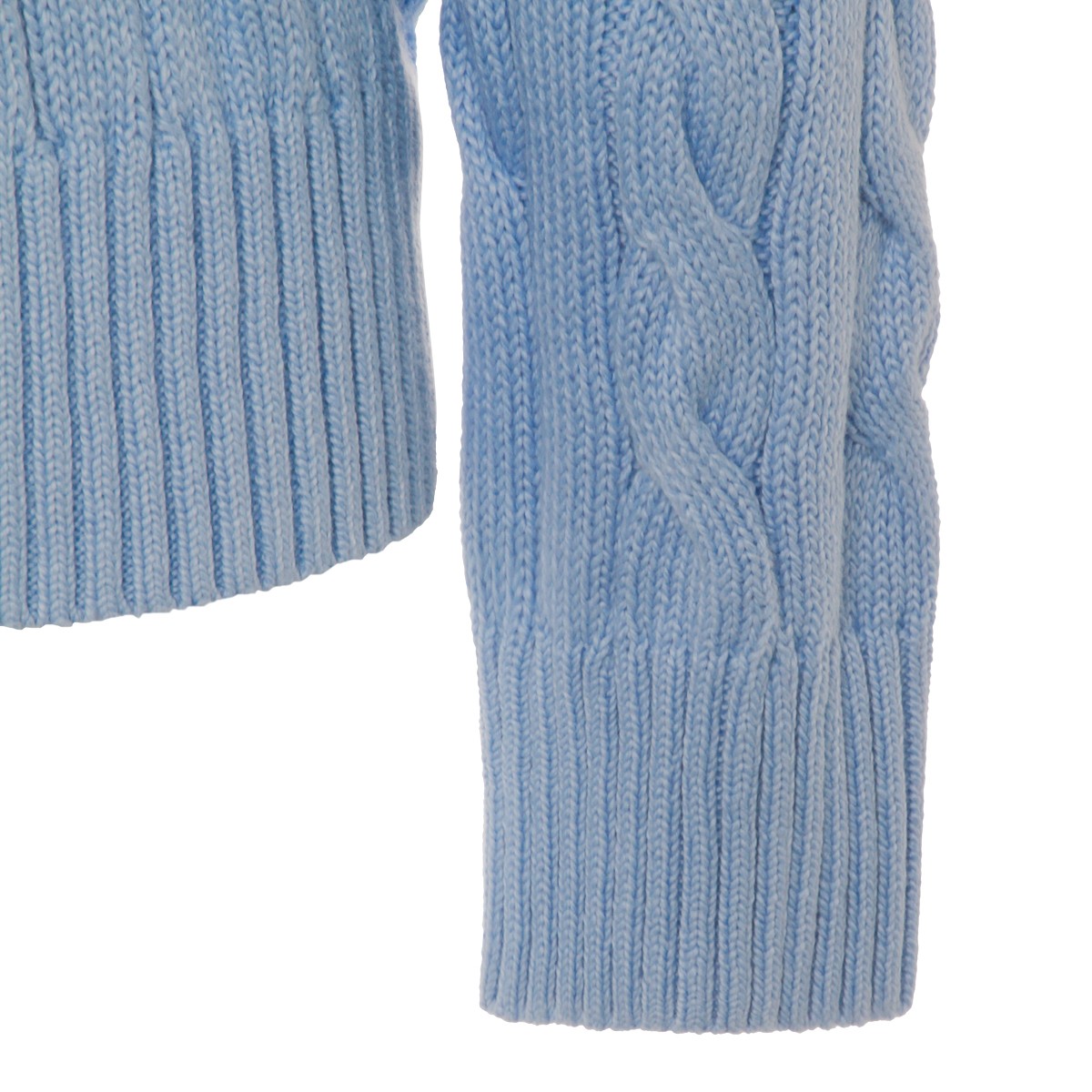 LIGHT BLUE COTTON KNITWEAR