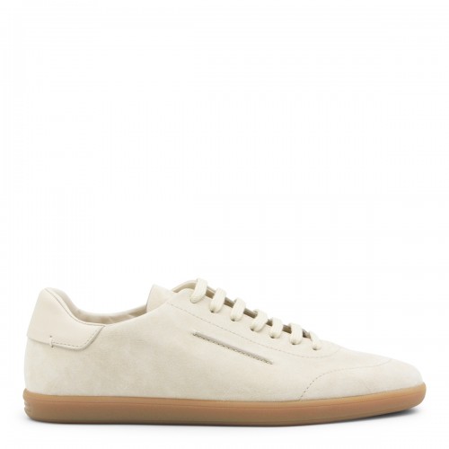 LIGHT BEIGE LEATHER SNEAKERS