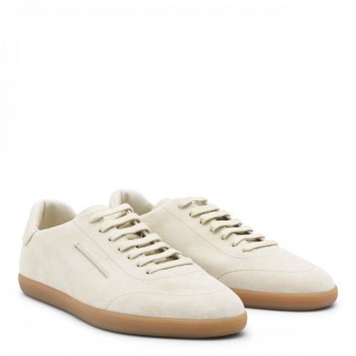 LIGHT BEIGE LEATHER SNEAKERS