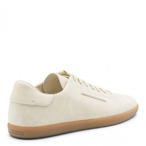 LIGHT BEIGE LEATHER SNEAKERS
