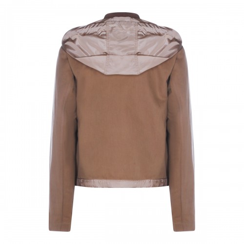 BROWN COTTON ACONITUM CASUAL JACKET