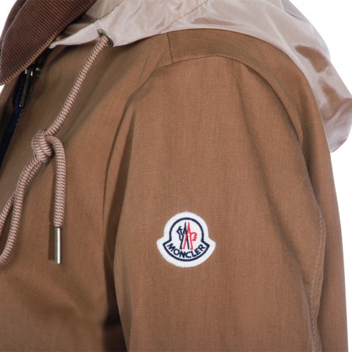 BROWN COTTON ACONITUM CASUAL JACKET