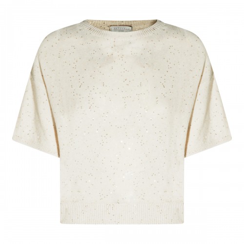 BEIGE LINEN KNITWEAR
