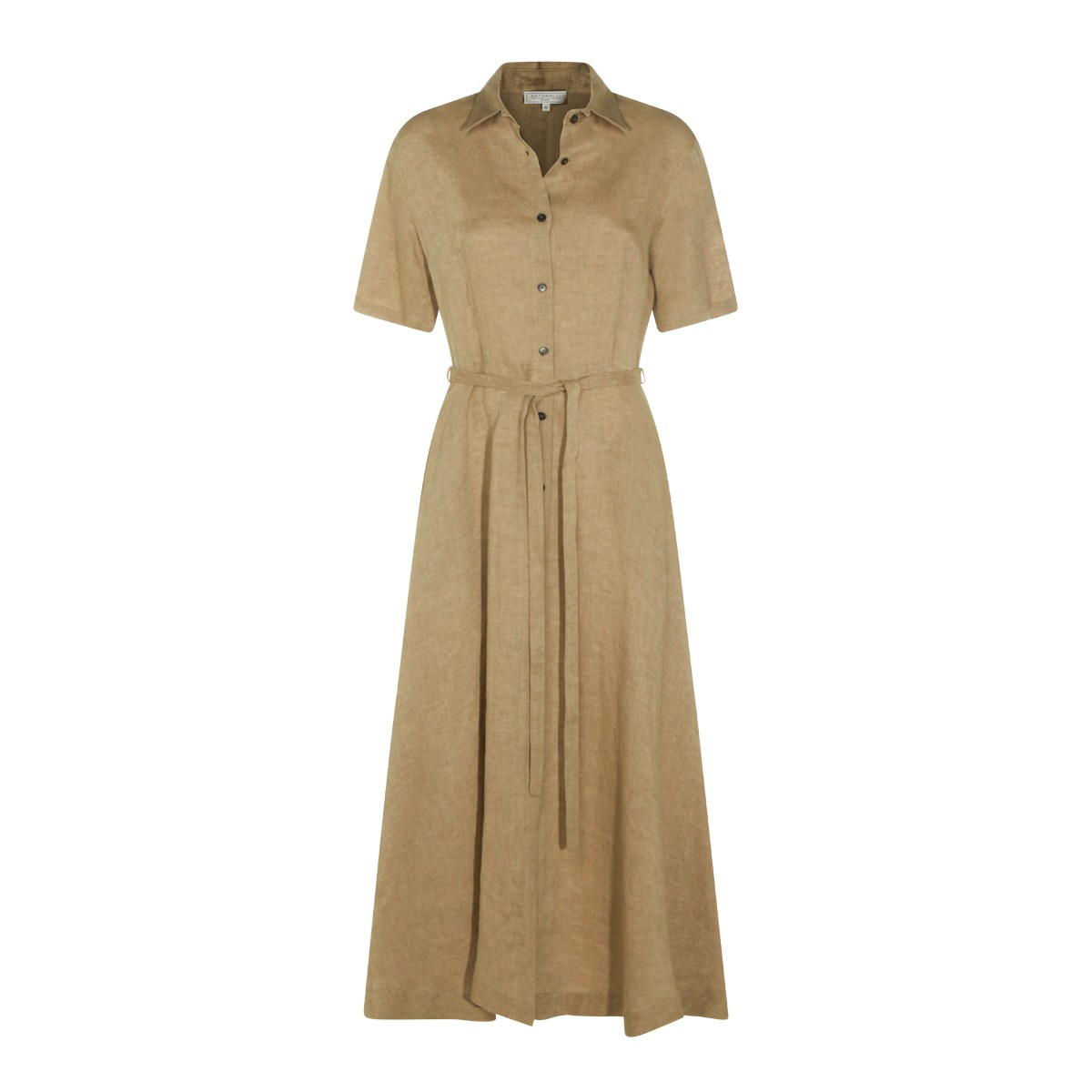 BEIGE LINEN DRESS