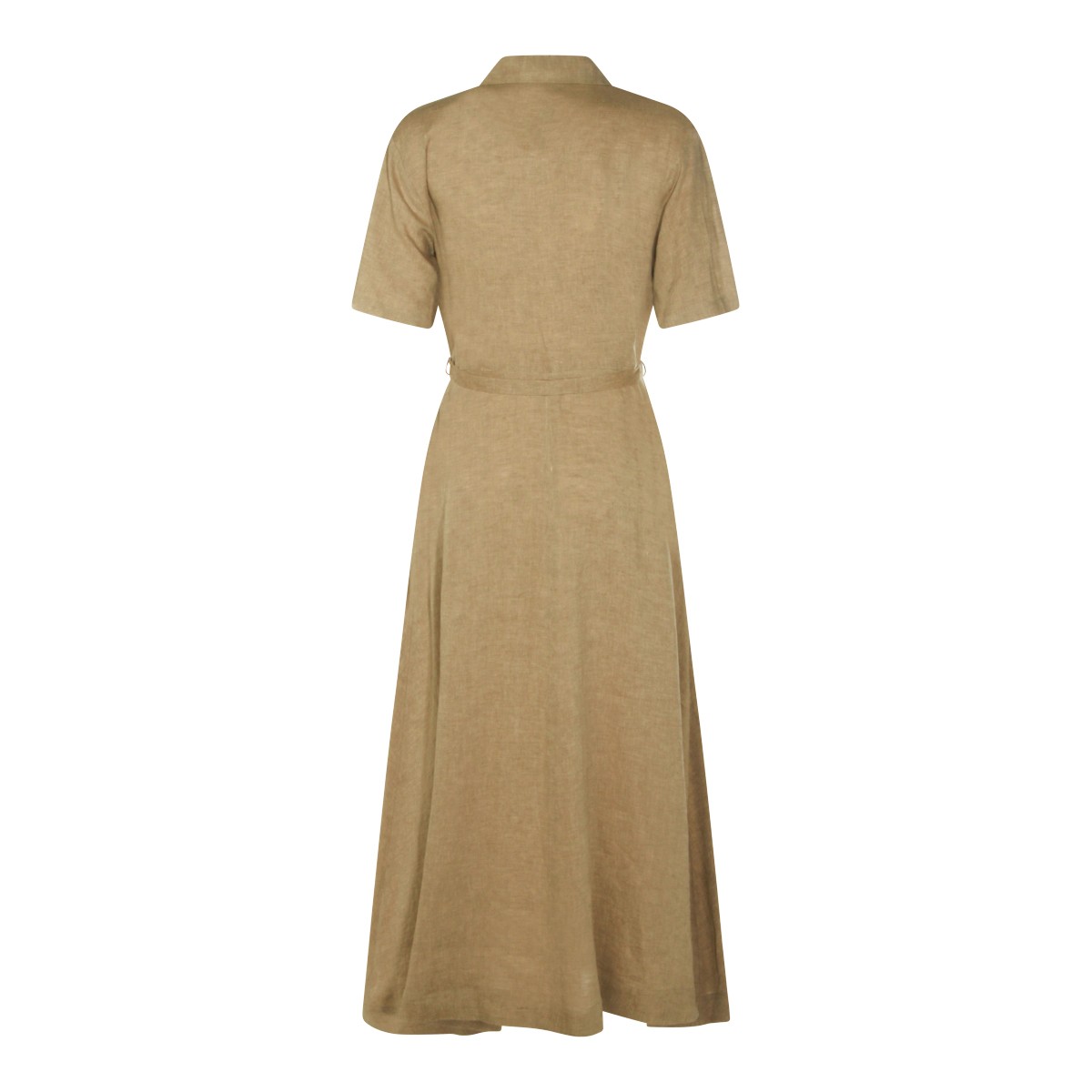 BEIGE LINEN DRESS